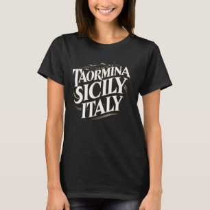 Camiseta Taormina Sicily Itália Souvenir