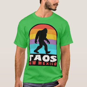 Camiseta Taos Novo México Retro Sunset