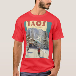 Camiseta Taos Ski Valley New Meico USA Viagem Skiing A