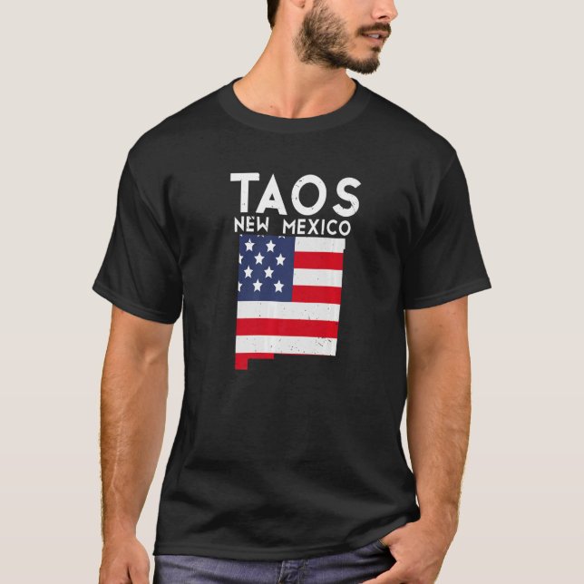 Camiseta Taos USA State America Viagem Novo México Mexicano (Frente)