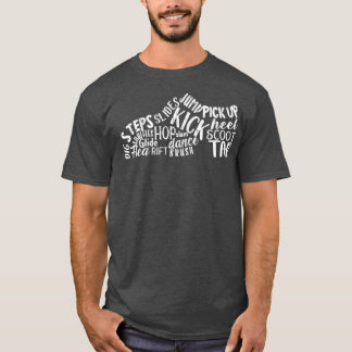 Camiseta Tap Dançarino Dançarino Dançarino Dança Jazz