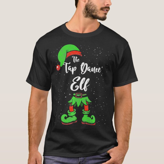 Camiseta Tap Dance Elf Matando Família Natal Pajama Cos (Frente)