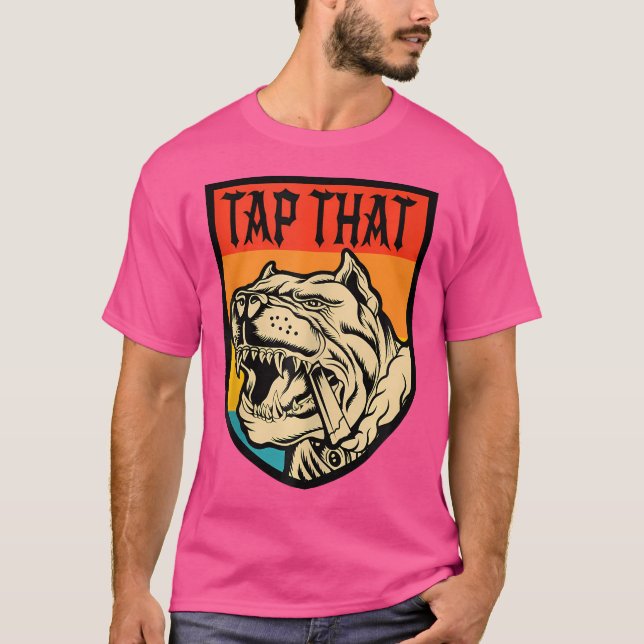 Camiseta Tap Tha Pitbull Smoking Cigar (Frente)