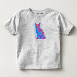 Camiseta Tapeçaria Cósmica Felina – Arte de Gato Geométrico