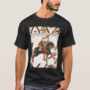 Camiseta Tapeçaria de Bayeux Cena 2 Cavalos Inglaterra Angl