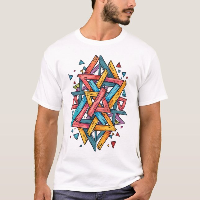 Camiseta Tapeçaria Triangular (Frente)