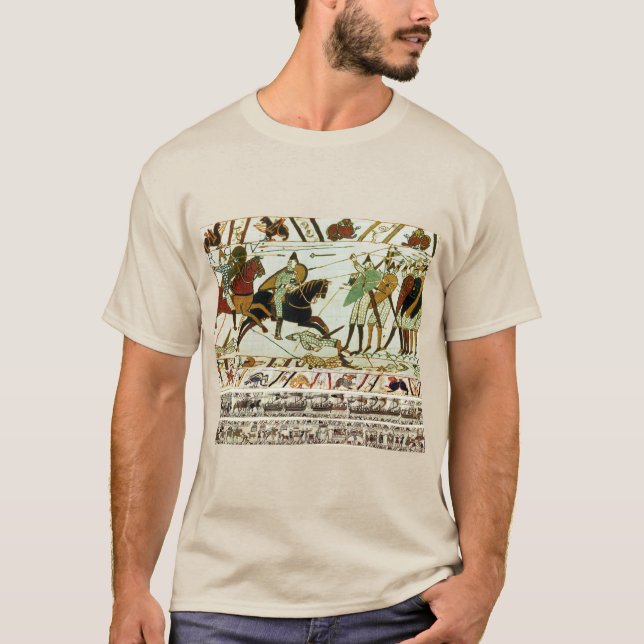 CAMISETA TAPESIA BAYEUX, BATALHA DE HASTINGS, KNIGHTS NORMA (Frente)
