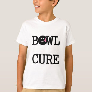 Camiseta Tapete de Fita Rosa, Cancer de Mama de boliche par