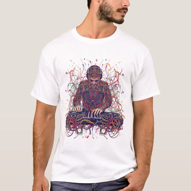 Camiseta Tapete de Som de DJ (Frente)