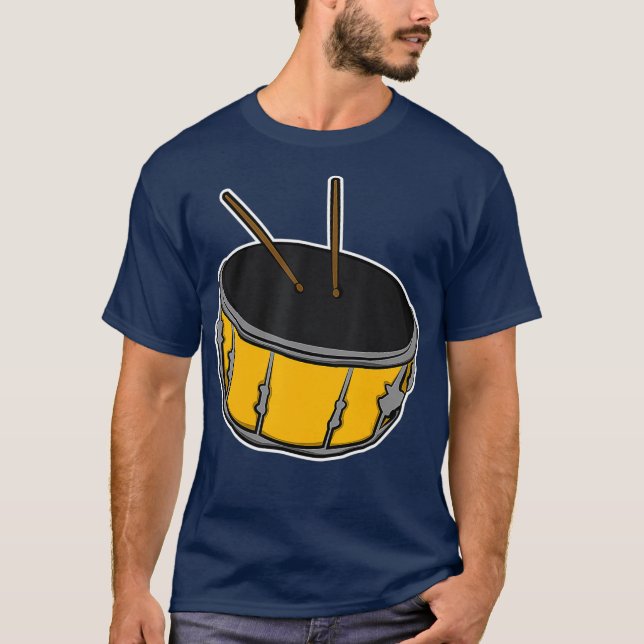 Camiseta Tapetes Marcando Tambores de Presente do Drummer d (Frente)