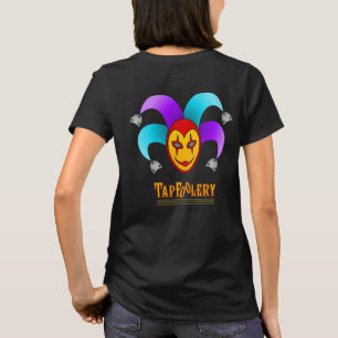 Camiseta TapFoolery - ouro em linhas pretas