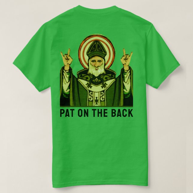 Camiseta Tapinha nas Costas Dia de São Patrício (Verso do Design)
