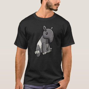 Camiseta Tapir Animais Enchidos Homens Mulheres Crianças