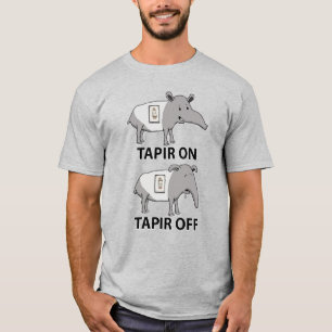 Camiseta Tapir bonito e engraçado no Tapir fora