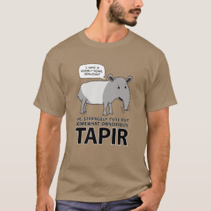 Camiseta Tapir engraçado e bonito mas obnóxio