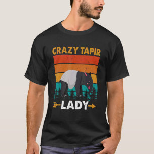 Camiseta Tapir Lady Mammal Da América Do Sul Vida Selvagem