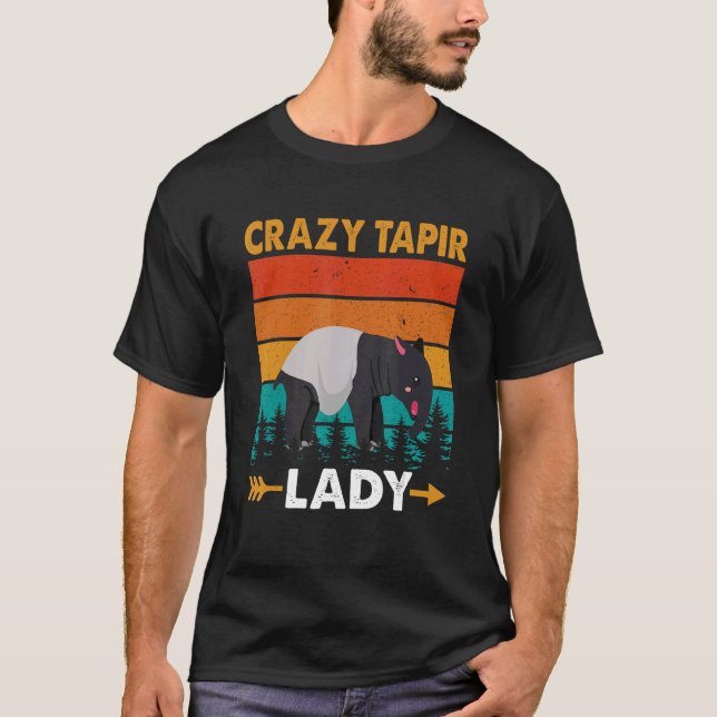 Camiseta Tapir Lady Mammal Da América Do Sul Vida Selvagem (Frente)