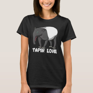 Camiseta Tapir Love Mammal Da América Do Sul Vida Selvagem