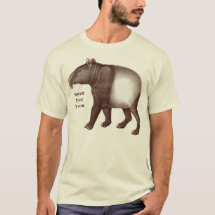 Camiseta Tapir Malaio - Salve o Tapir, eu adoro Tapirs