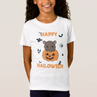 Tapir No Feliz Dia Das Bruxas De Pumpkin Cute Tapi