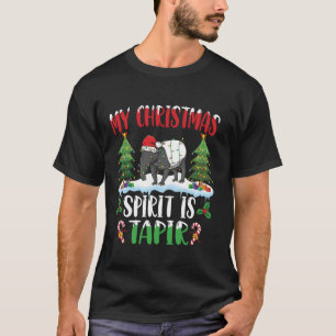 Camiseta Tapir Vestindo Papai Noel Xmas Espírito De Natal É