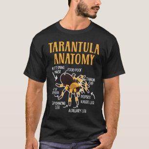 Camiseta Tarantula Anatomy Arachnid Insetam Whisperer