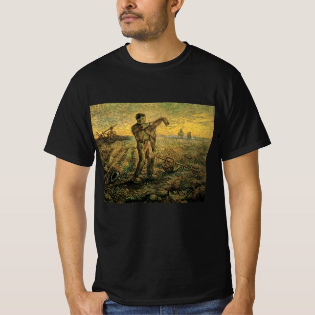Camiseta Tarde - Fim do Dia de Vincent van Gogh (Frente)