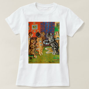 Camiseta Tarde, Gatos De Chá, Louis Wain