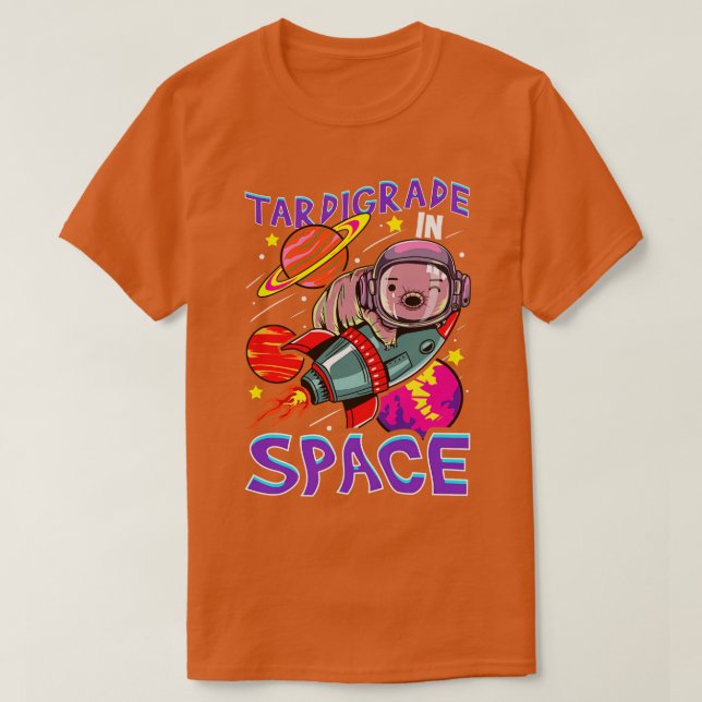 Camiseta Tardígrado No Espaço Do Astronauta Do Urso De Água (Frente do Design)