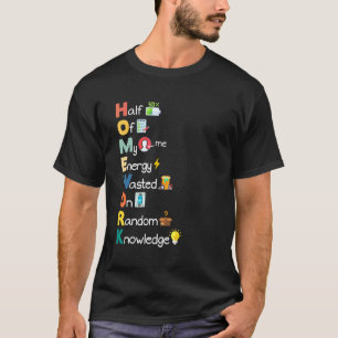 Camiseta Tarefa Acrônimo Sarcástico Humor Aluno Professor