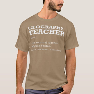 Camiseta Tarefa Definição De Professor Geográfico Título De