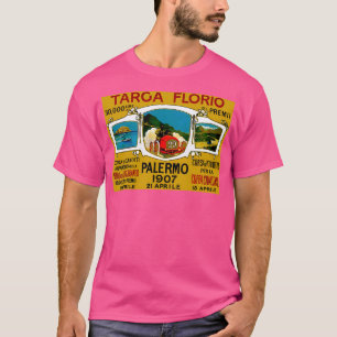 Camiseta Targa Florio Vintage Palermo Auto Racing Impressão