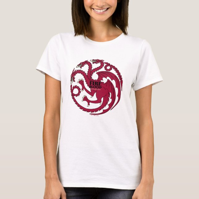Camiseta Targaryen Sigil - Fogo e Sangue (Frente)