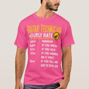 Camiseta Tarifa Horária Do Técnico De Violão - Engraçada Te