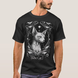 Camiseta Tarot Card A Bruxa Oculta De Gato De Sphynx Cat