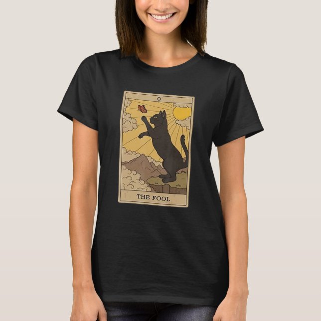 Camiseta Tarot Card Cat  The Fool (Frente)