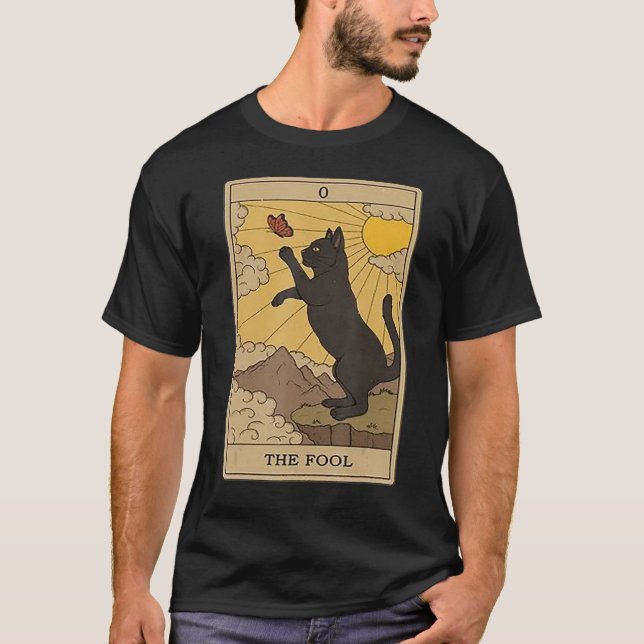 Camiseta Tarot Card Cat The Foot (Frente)