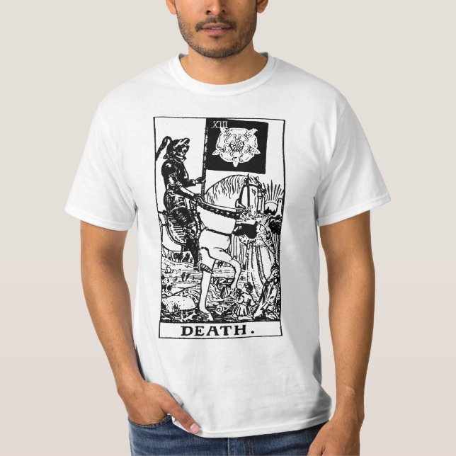 Camiseta Tarot Card DEATH Halloween Figurume (Frente)