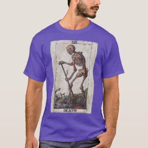 Camiseta Tarot Card Death Skeleton Atheist Occult Pagan Wit