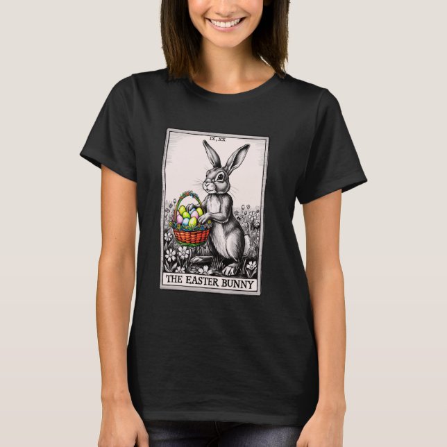 Camiseta Tarot Card Felz pascoa Bunny Primavera Easter Oa (Frente)