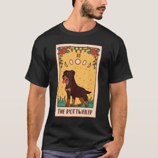 Camiseta Tarot Card Occulus Magic Occultism Dog Rottweiler