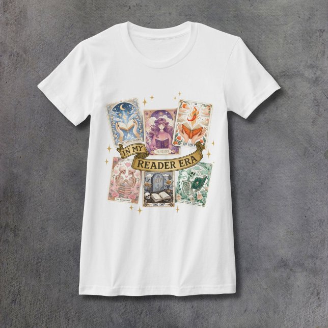 Camiseta Tarot Card Reader Women's Fitted (Criador carregado)