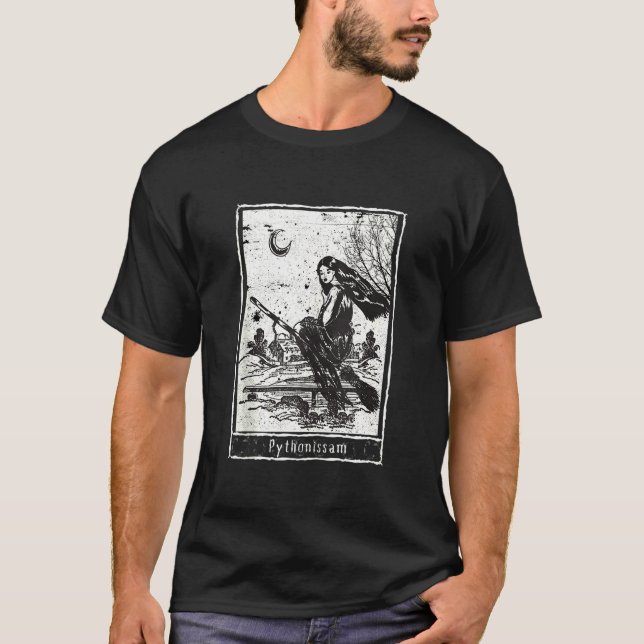 Camiseta Tarot Card Styled Witchcraft Darot Tarot Witch Gra (Frente)