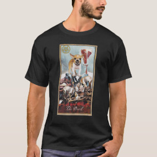 Camiseta Tarot Card The Devil And Dog Cosmic Graphic Cães