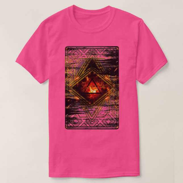 Camiseta Tarot de Fogo (Frente do Design)