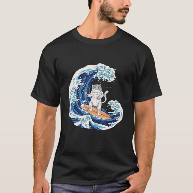 Camiseta Tarot de gato   peixe (Frente)