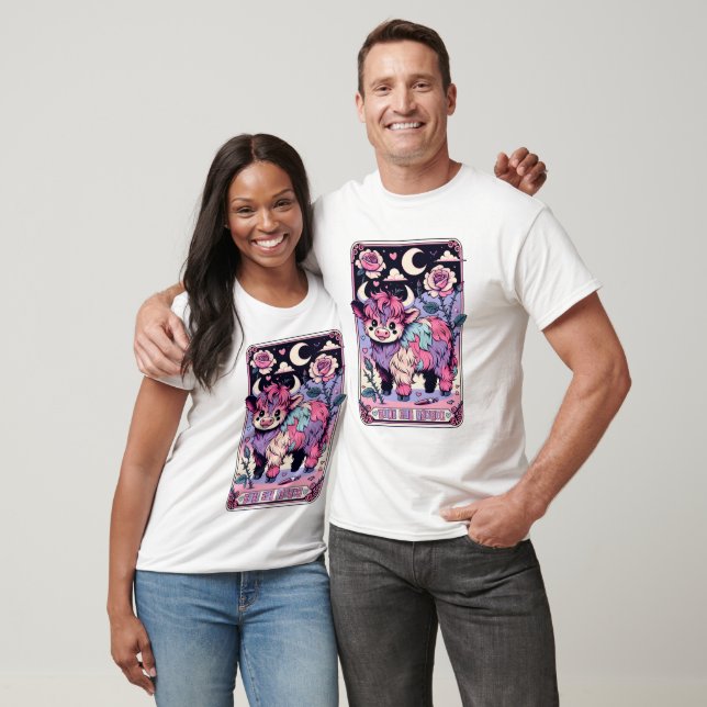 Camiseta Tarot de Vaca Fofa Mas Psicopata (Unissex)