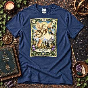 Camiseta Tarot do Gato do Julgamento - Despertar e Renovaçã