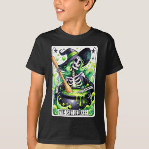 Camiseta Tarot O Cartão De Tarô De Bruxa De Dia de as Bruxa