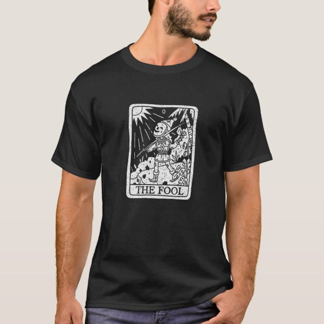 Camiseta Tarot The Fool Gótico Occult Grunge Baphomet Gothi (Frente)